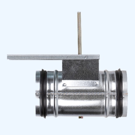 DCGAr 100 Shuft воздушный клапан под электропривод с резиновым уплотнителем на запорных лопатках